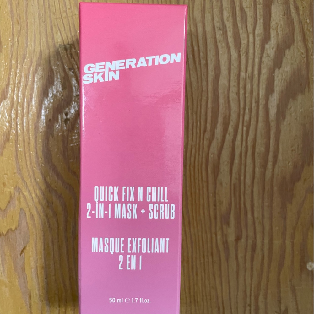 New in box - Generation Quick Fix N Chill Mask + Scrub